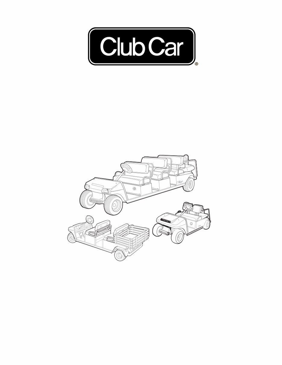 2010 Club Car Villager 2+2 LSV Electric Factory Service & Work Shop Manual preview img 1