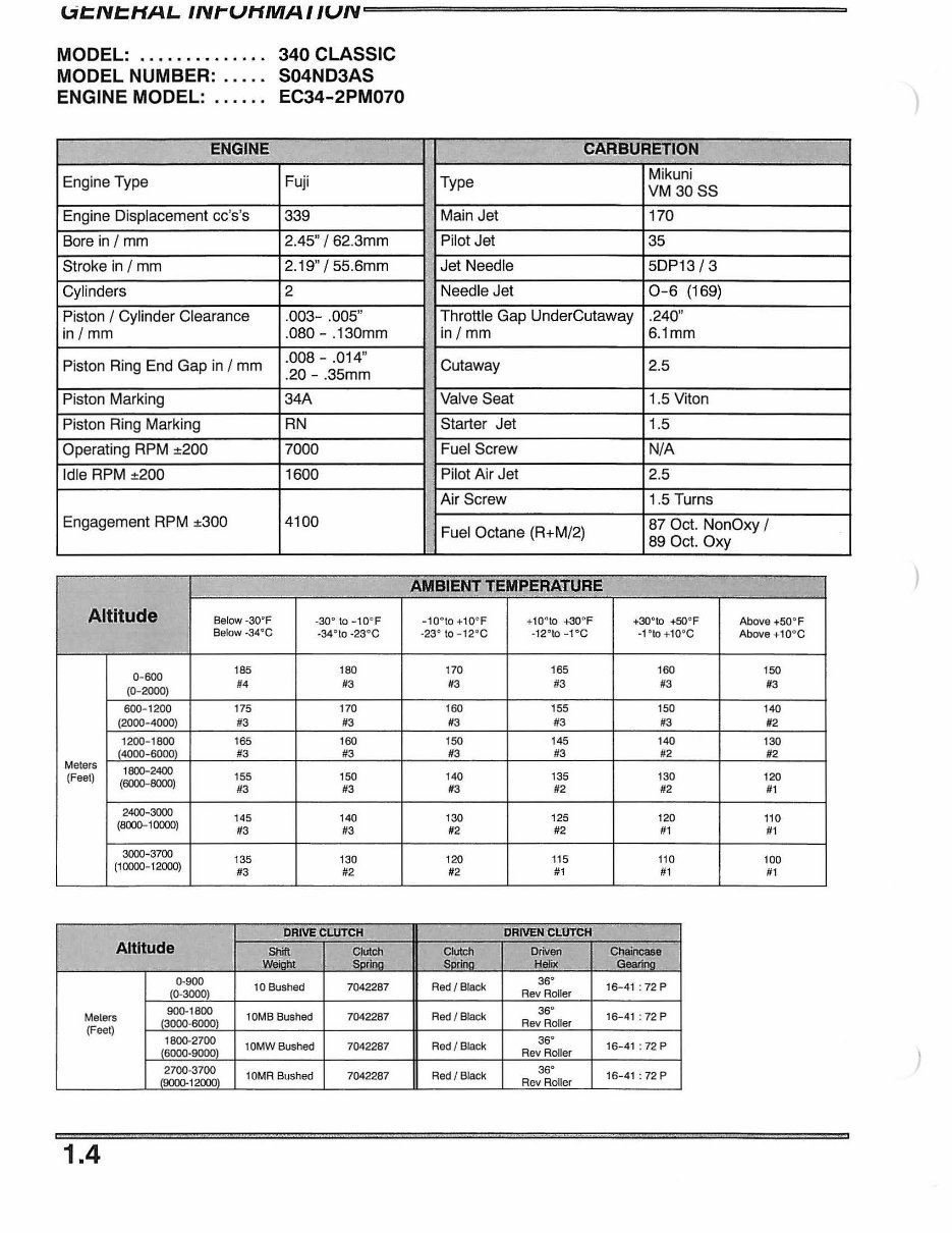 2004 Polaris Trail Luxury 340 500 550 600 700 800 Classic Snowmobile Repair Manual preview img 10