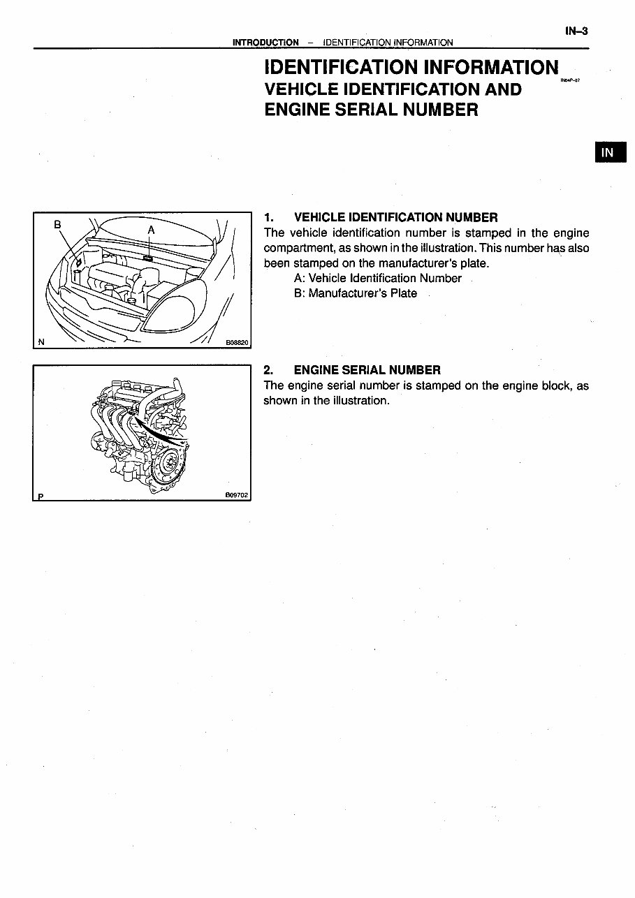 1999-2001 Toyota Yaris/Vitz/Echo Service & Repair Manual preview img 5