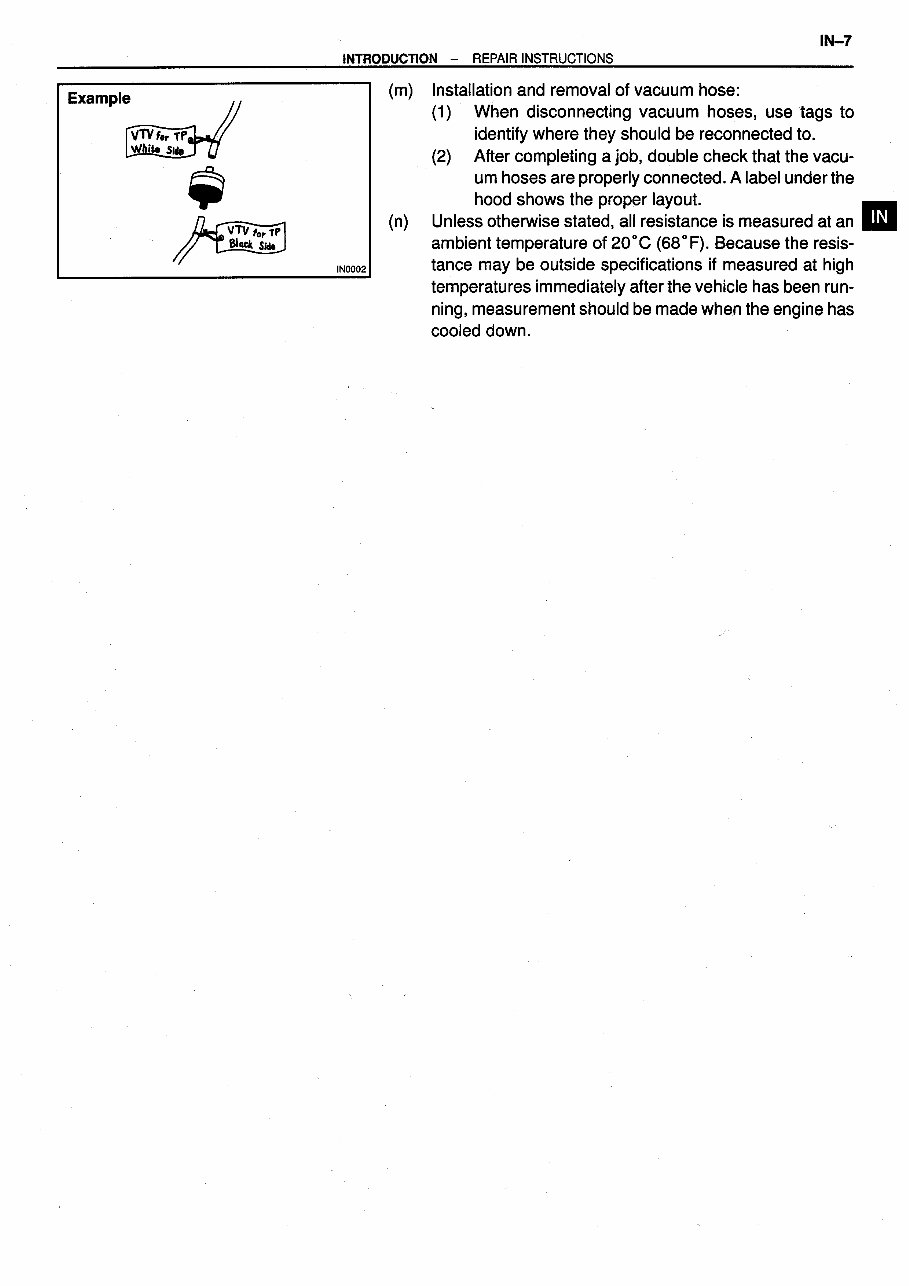 1999-2001 Toyota Yaris/Vitz/Echo Service & Repair Manual preview img 9