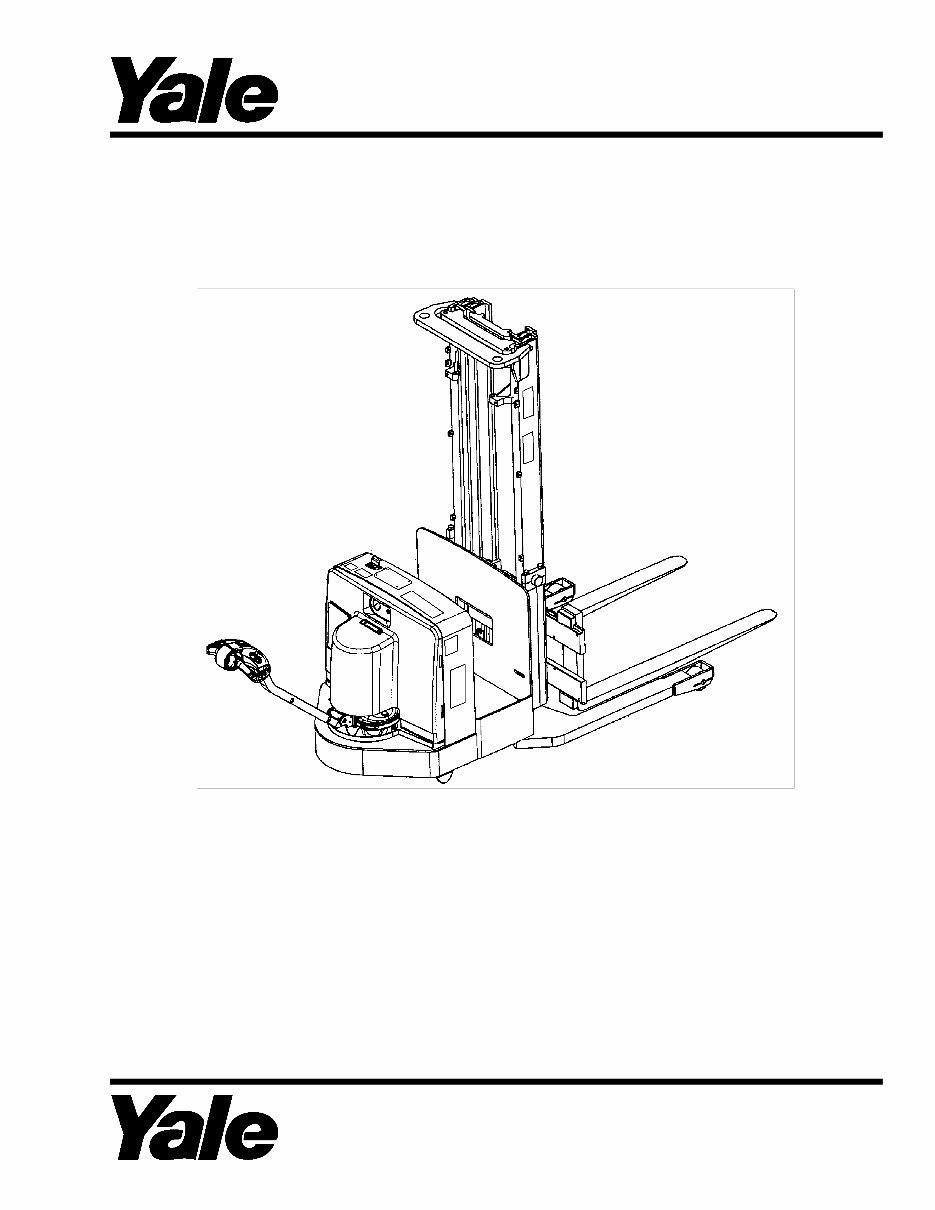 Yale MSW 030-E MSW 040-E (C820), MRW 020-E MRW 030-E (C821) Lift Truck Parts Manual preview img 1