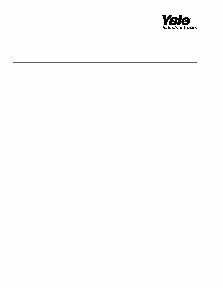 Yale MSW 030-E MSW 040-E (C820), MRW 020-E MRW 030-E (C821) Lift Truck Parts Manual preview img 8