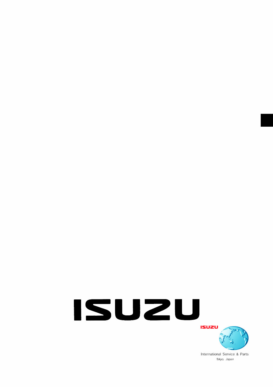 2003-2008 Isuzu KB / LB Workshop and Repair Manual preview img 1