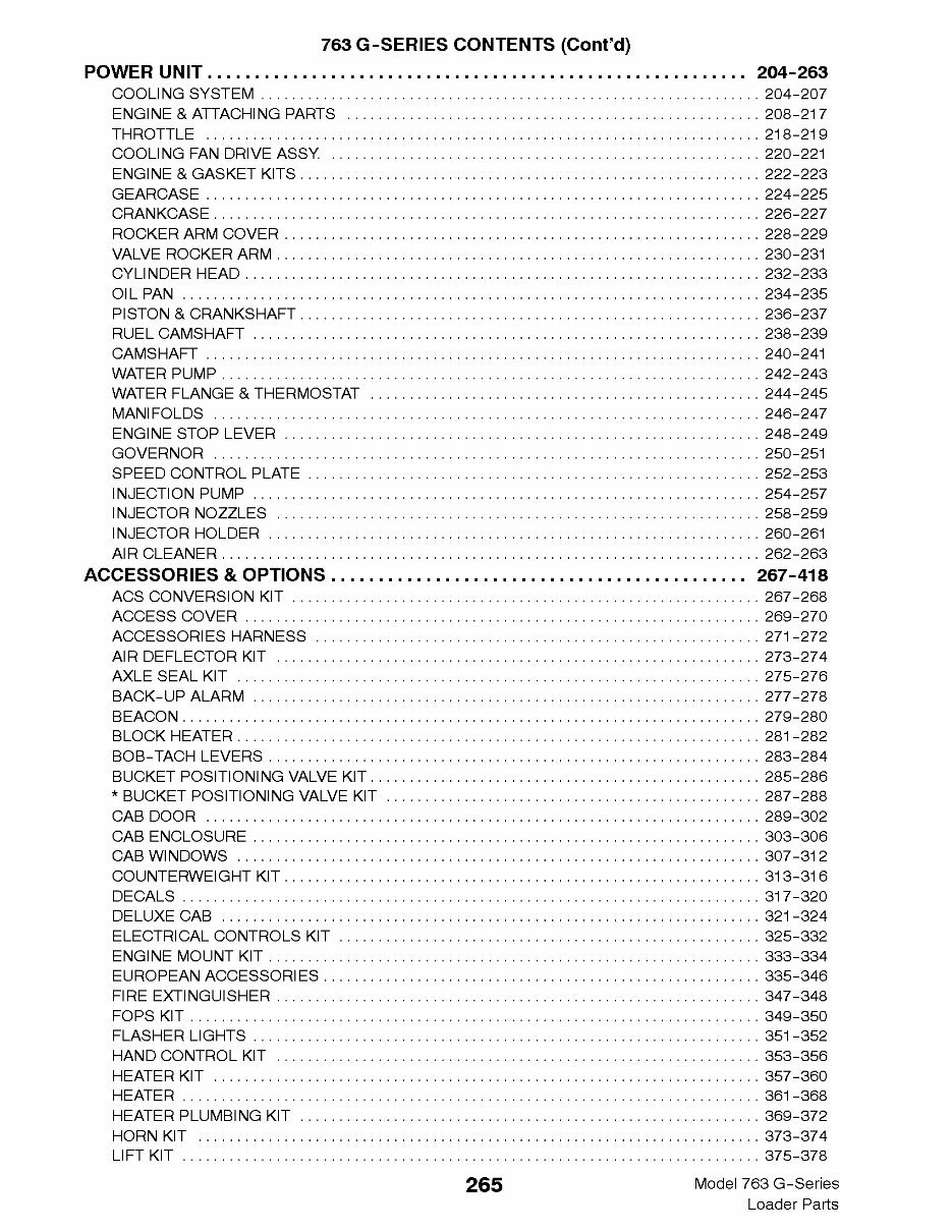 Model 763G Skid Steer Loader Parts Catalog preview img 7