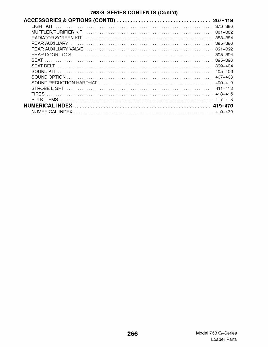Model 763G Skid Steer Loader Parts Catalog preview img 8