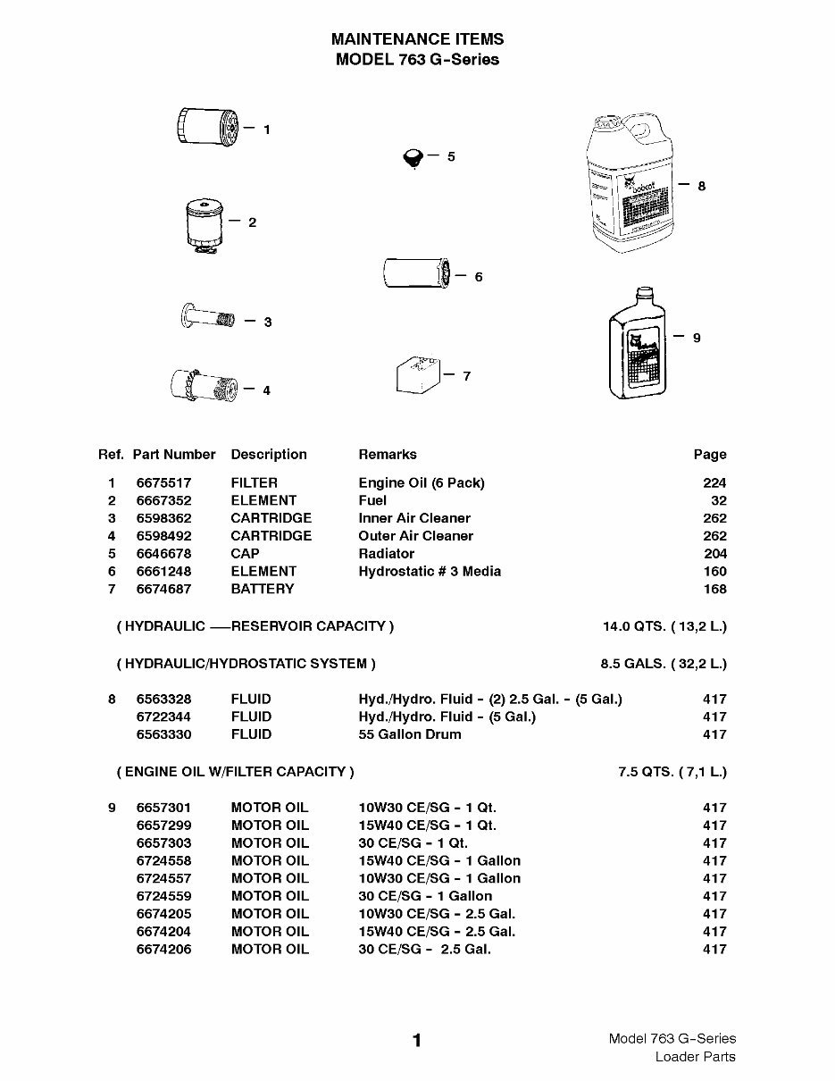 Model 763G Skid Steer Loader Parts Catalog preview img 9