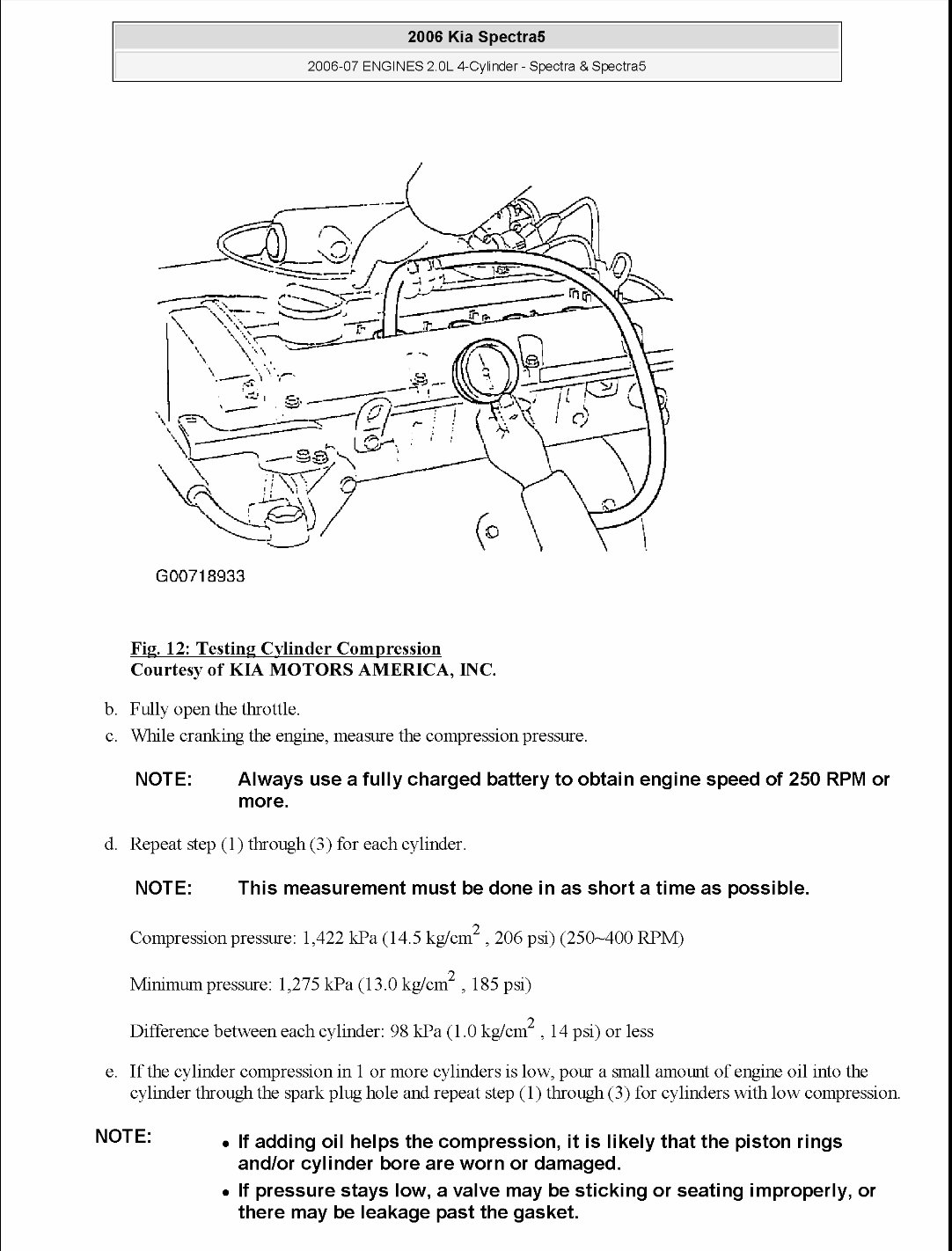 2006 Kia Spectra Service & Repair Manual preview img 10
