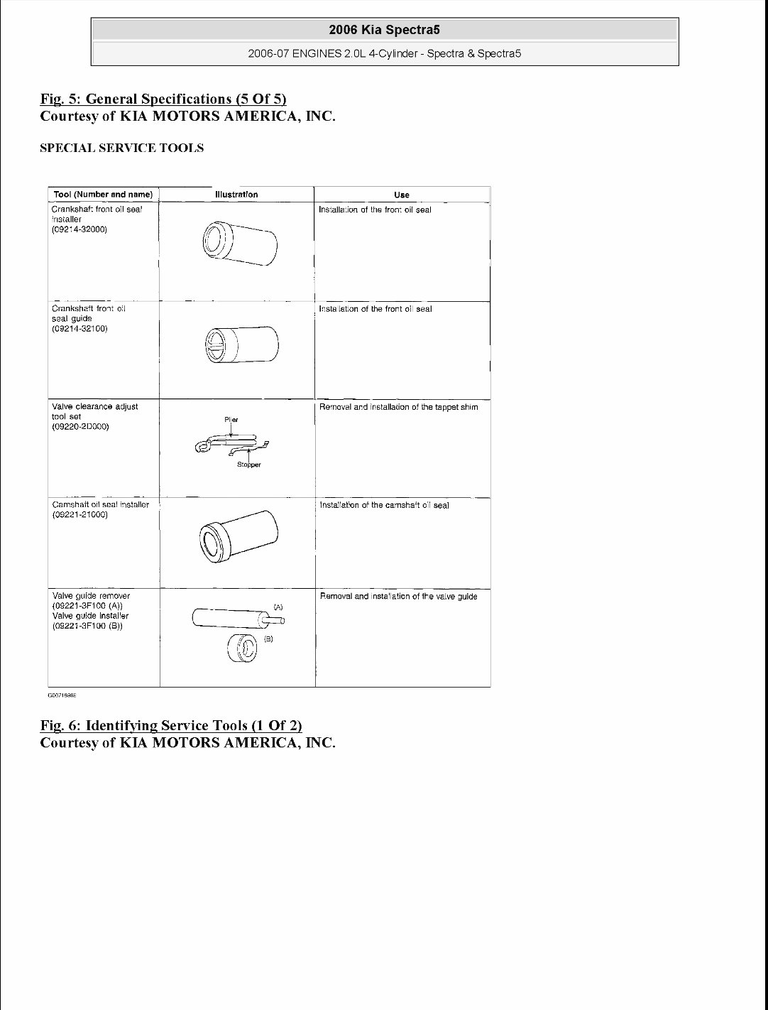 2006 Kia Spectra Service & Repair Manual preview img 5