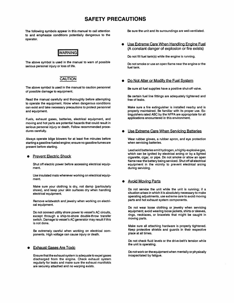 WESTERBEKE 20B TWO 30B THREE Marine Diesel Engine Manual preview img 2