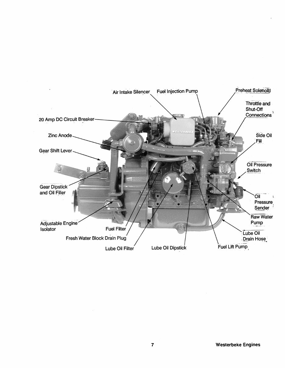 WESTERBEKE 20B TWO 30B THREE Marine Diesel Engine Manual preview img 9