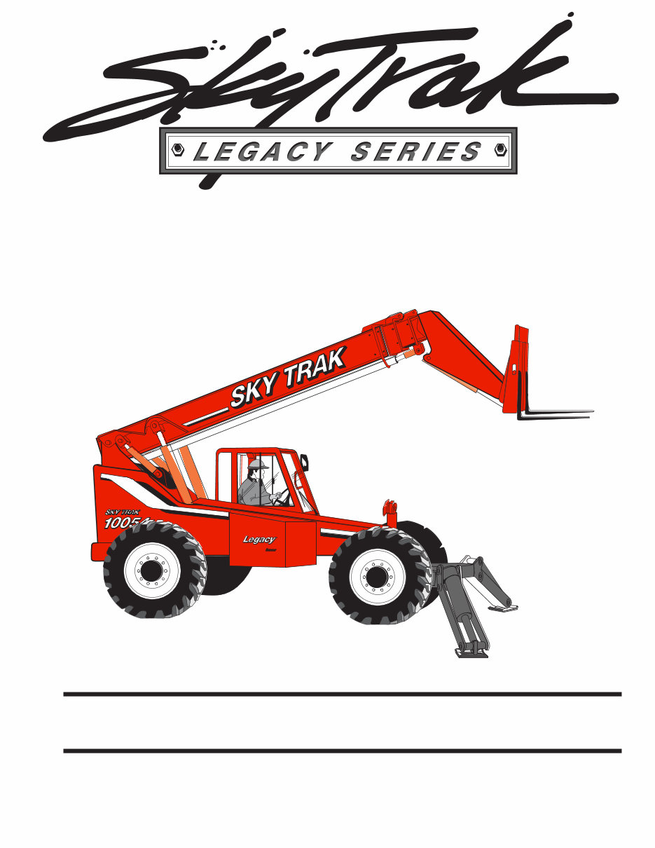 JLG SkyTrak Telehandlers 8042, 10042, 10054 ANSI Service & Repair Manual preview img 1