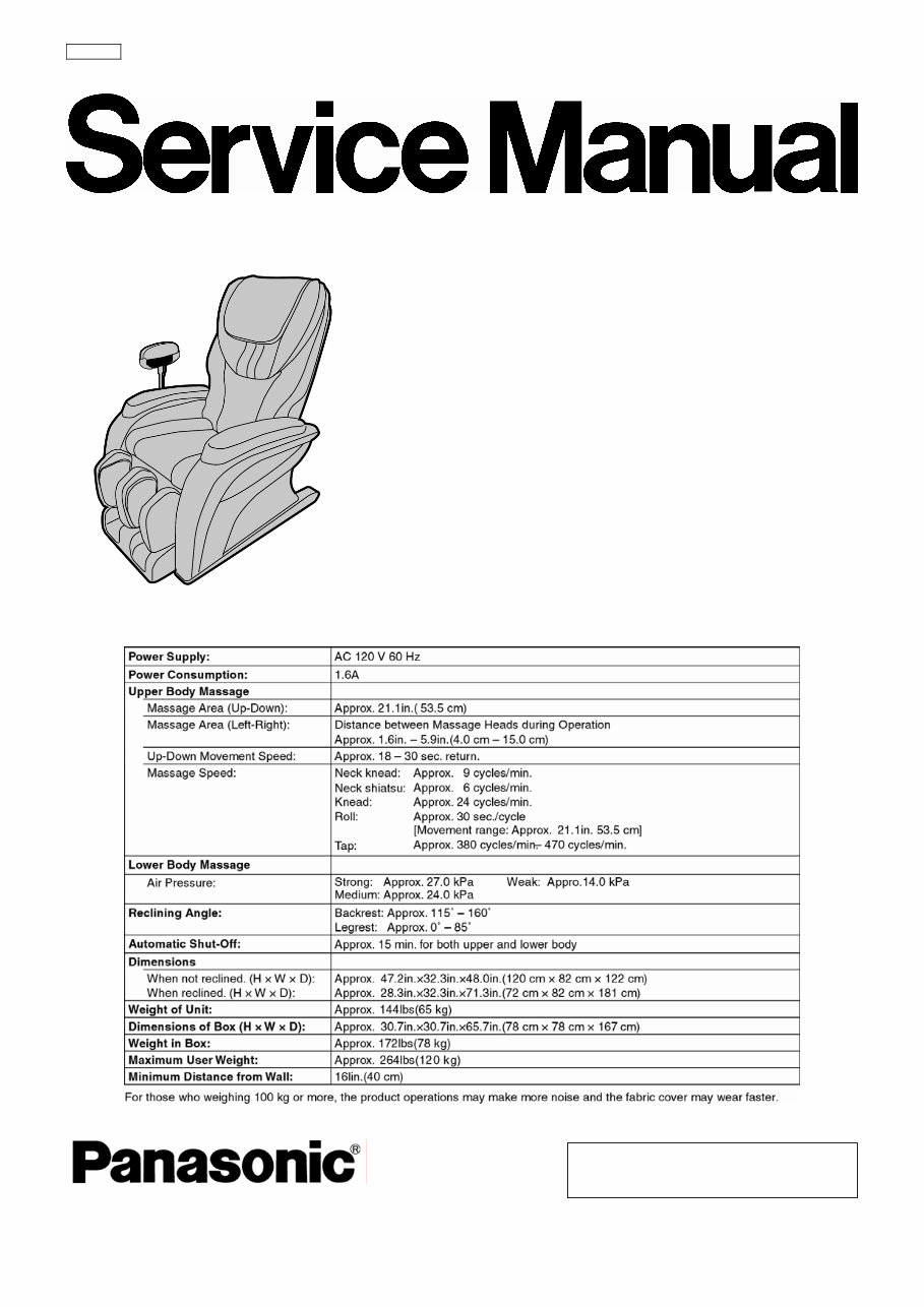 Panasonic EP MA10 Service Manual & Repair Guide preview img 1