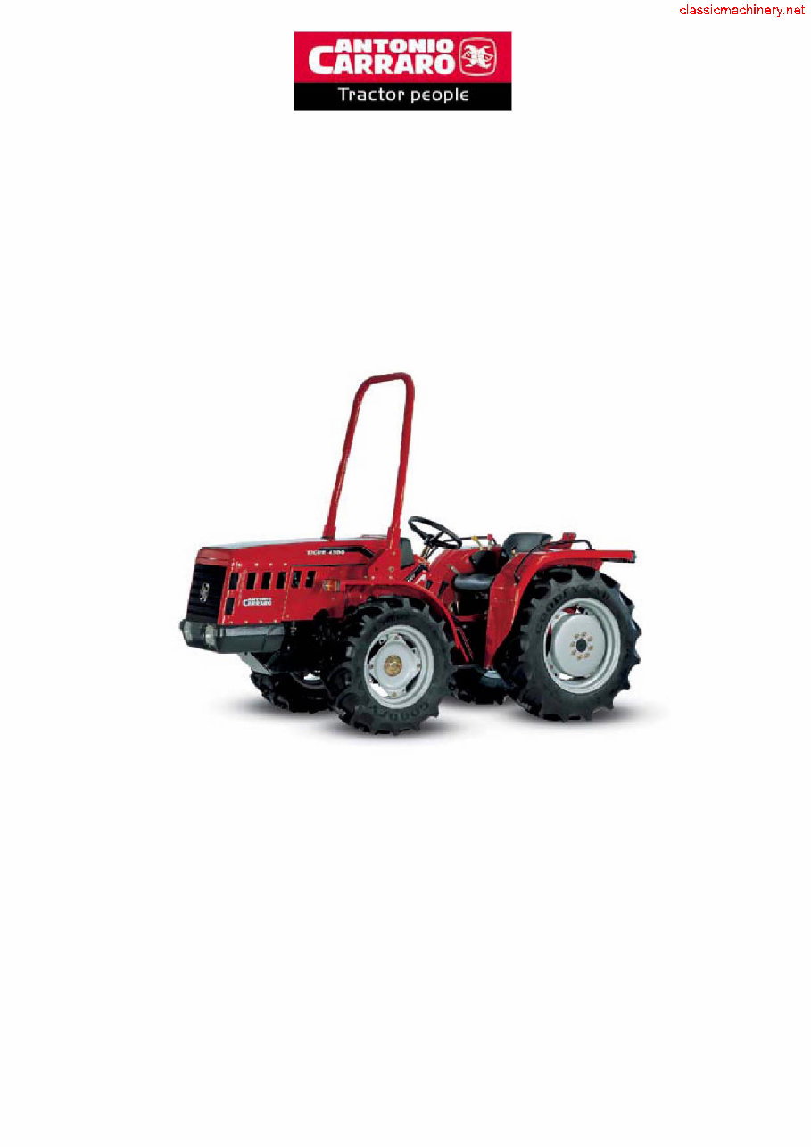 Tigre Country 4300 Tractor Service Repair Manual preview img 1