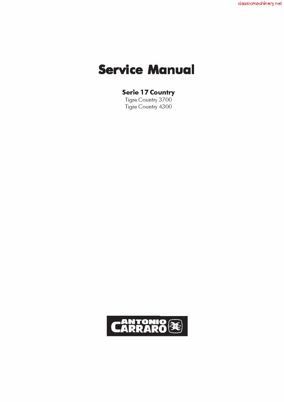 Tigre Country 4300 Tractor Service Repair Manual preview img 2