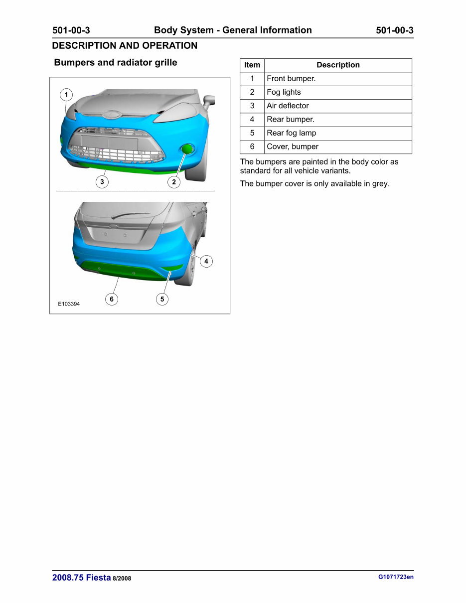 2008-2010 Ford Fiesta Body Repair Manual preview img 4