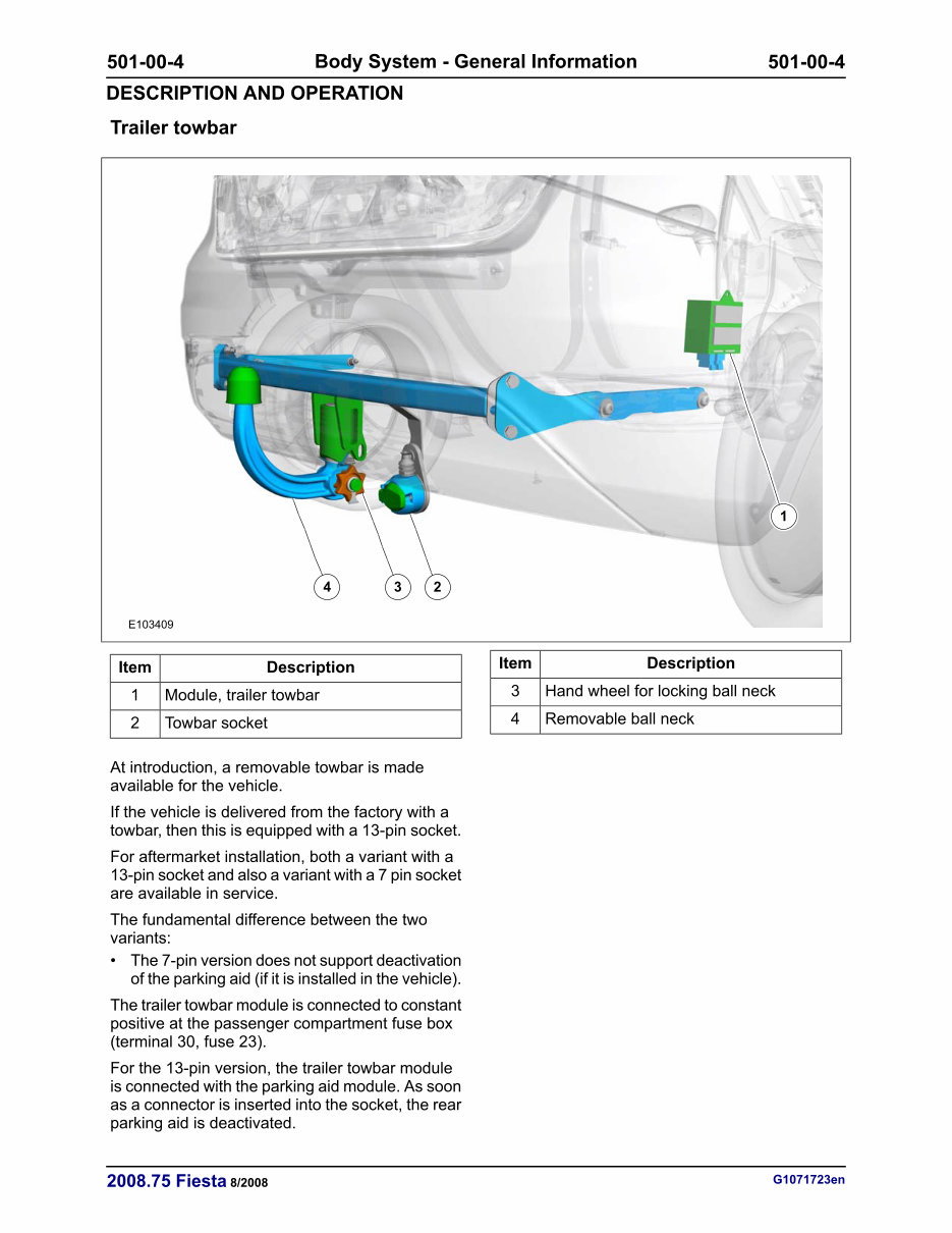 2008-2010 Ford Fiesta Body Repair Manual preview img 5