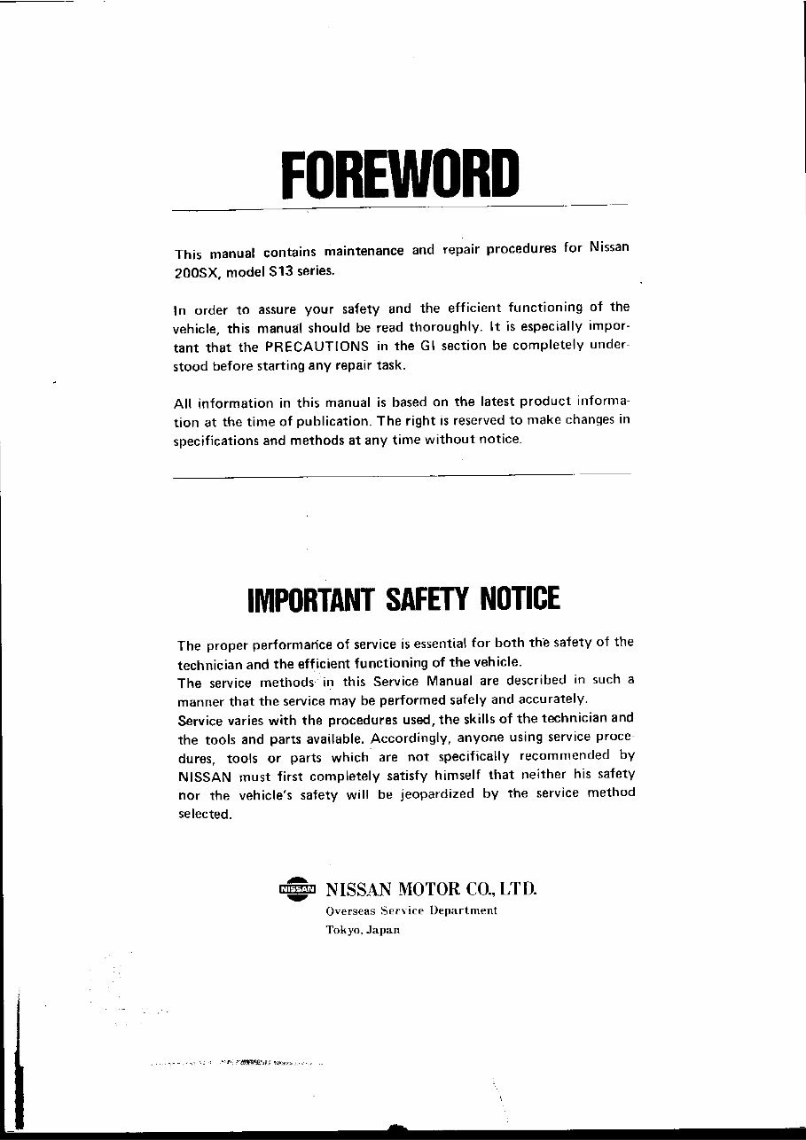 1998 Nissan 200SX Service & Repair Manual Software preview img 4