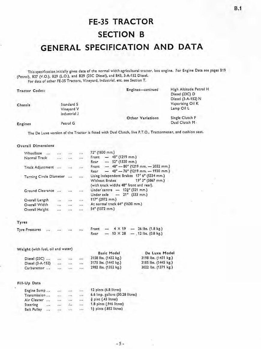 Massey Ferguson MF35 MF-35 Tractor Service Manual preview img 4
