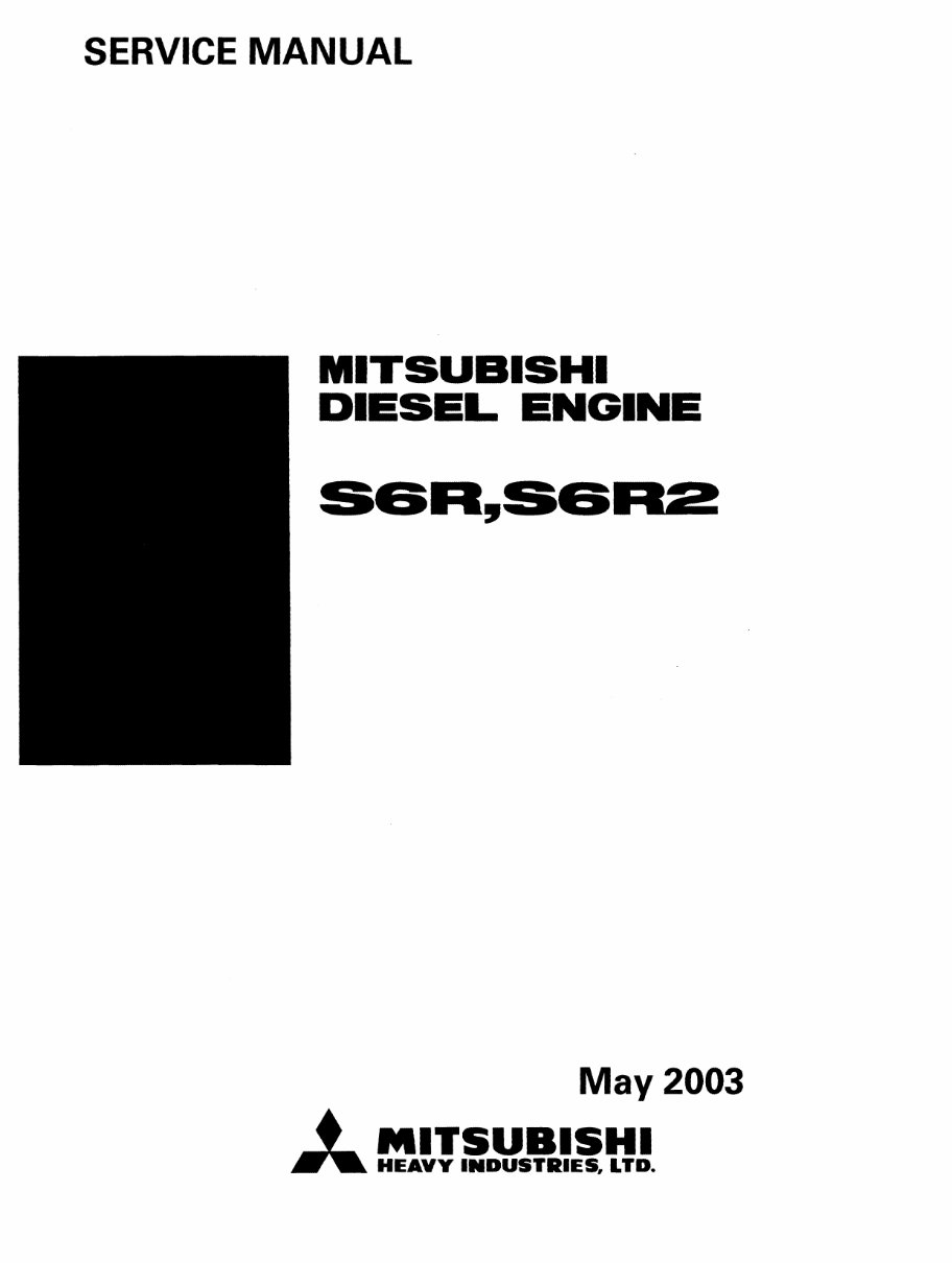 Mitsubishi S6R MPTK Manual Collection preview img 1