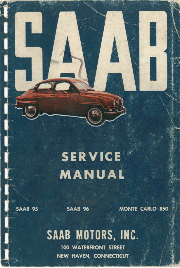 1959-1980 Saab 95/96/Monte Carlo 850 OEM Service & Repair Manual preview img 1