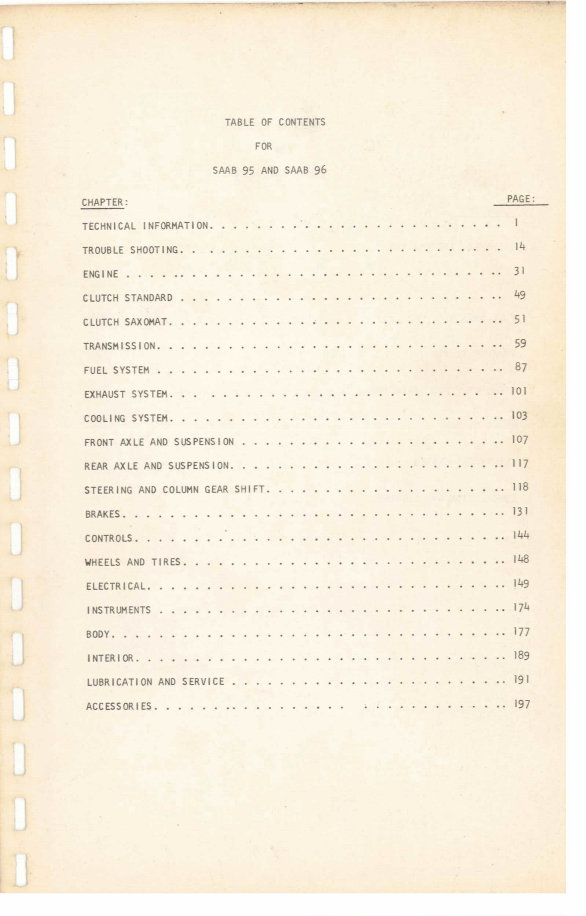 1959-1980 Saab 95/96/Monte Carlo 850 OEM Service & Repair Manual preview img 3
