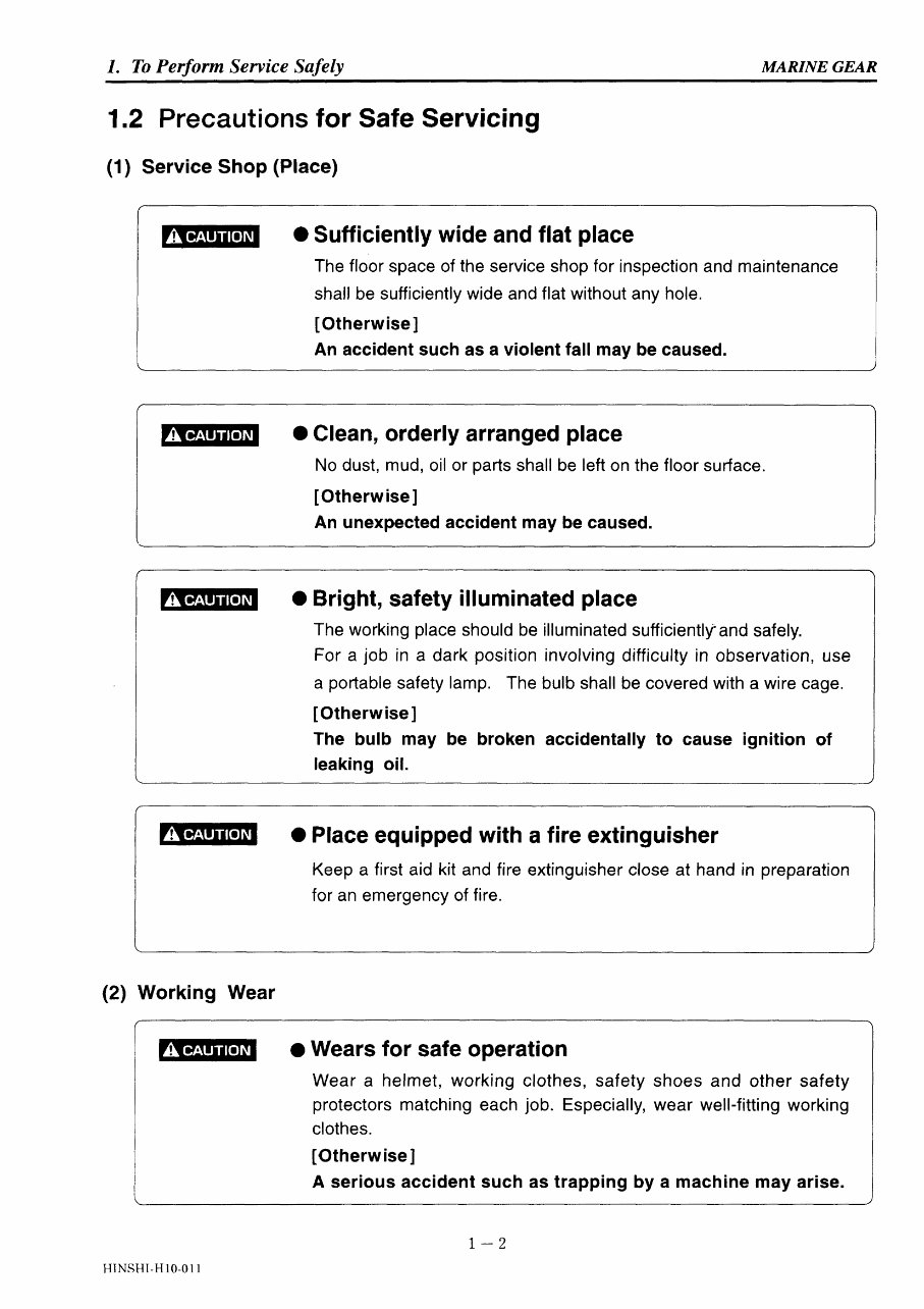 Yanmar KM3P / KM3A / KM4A / KBW20 / KBW21 / KMH4A Marine Gear Service & Repair Manual preview img 6