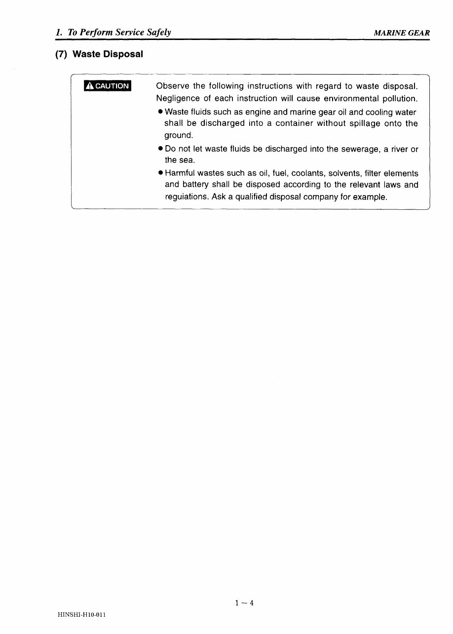 Yanmar KM3P / KM3A / KM4A / KBW20 / KBW21 / KMH4A Marine Gear Service & Repair Manual preview img 8