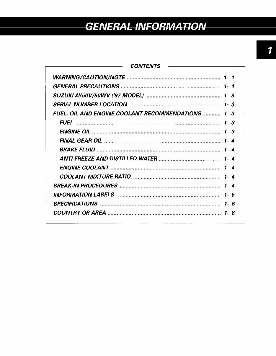1997-2014 Suzuki Katana AY50 Scooter Service & Repair Manual preview img 5