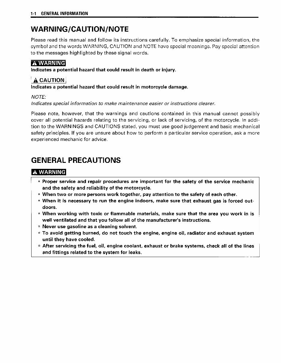 1997-2014 Suzuki Katana AY50 Scooter Service & Repair Manual preview img 6