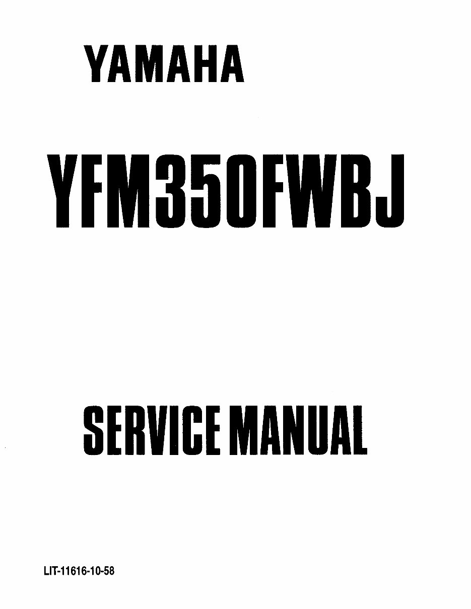 1997-1999 Yamaha Big Bear 350 4x4 ATV Service & Repair Manual preview img 2