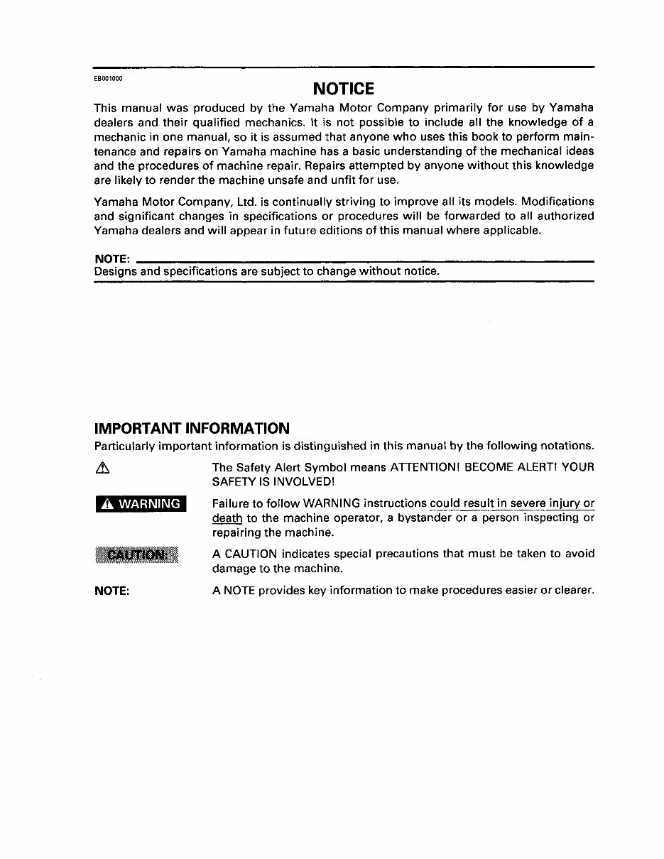 1997-1999 Yamaha Big Bear 350 4x4 ATV Service & Repair Manual preview img 4