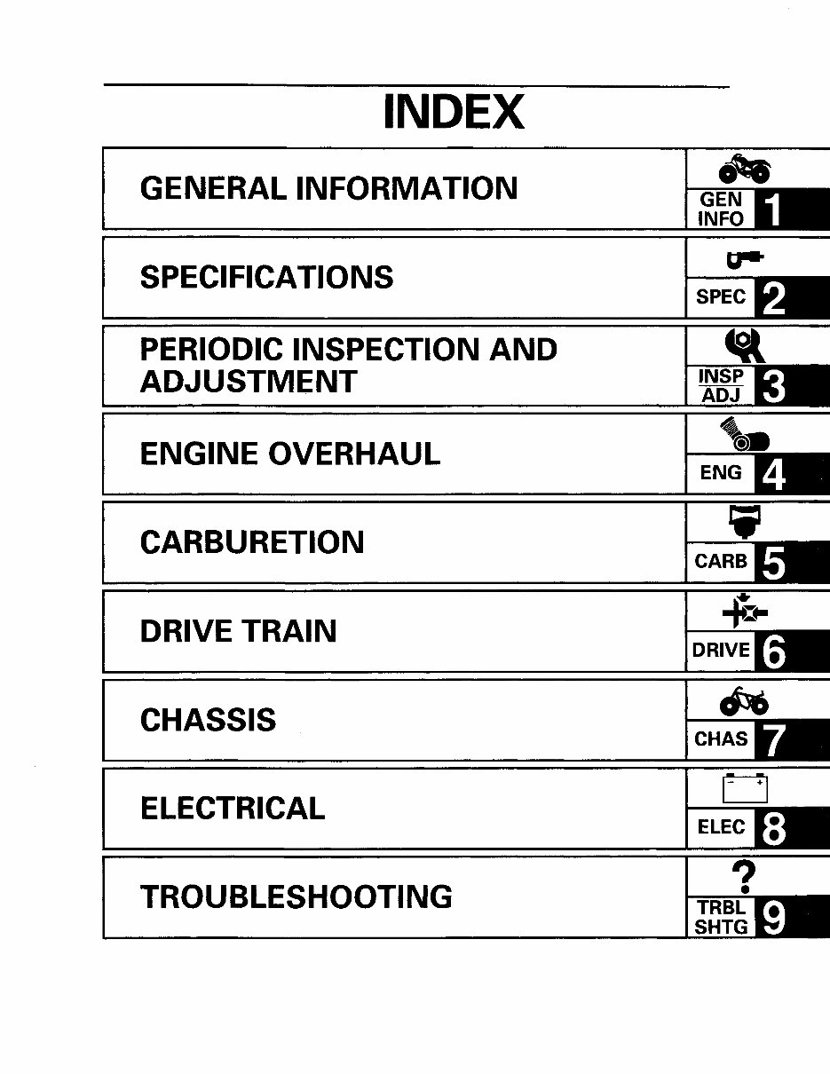 1997-1999 Yamaha Big Bear 350 4x4 ATV Service & Repair Manual preview img 7