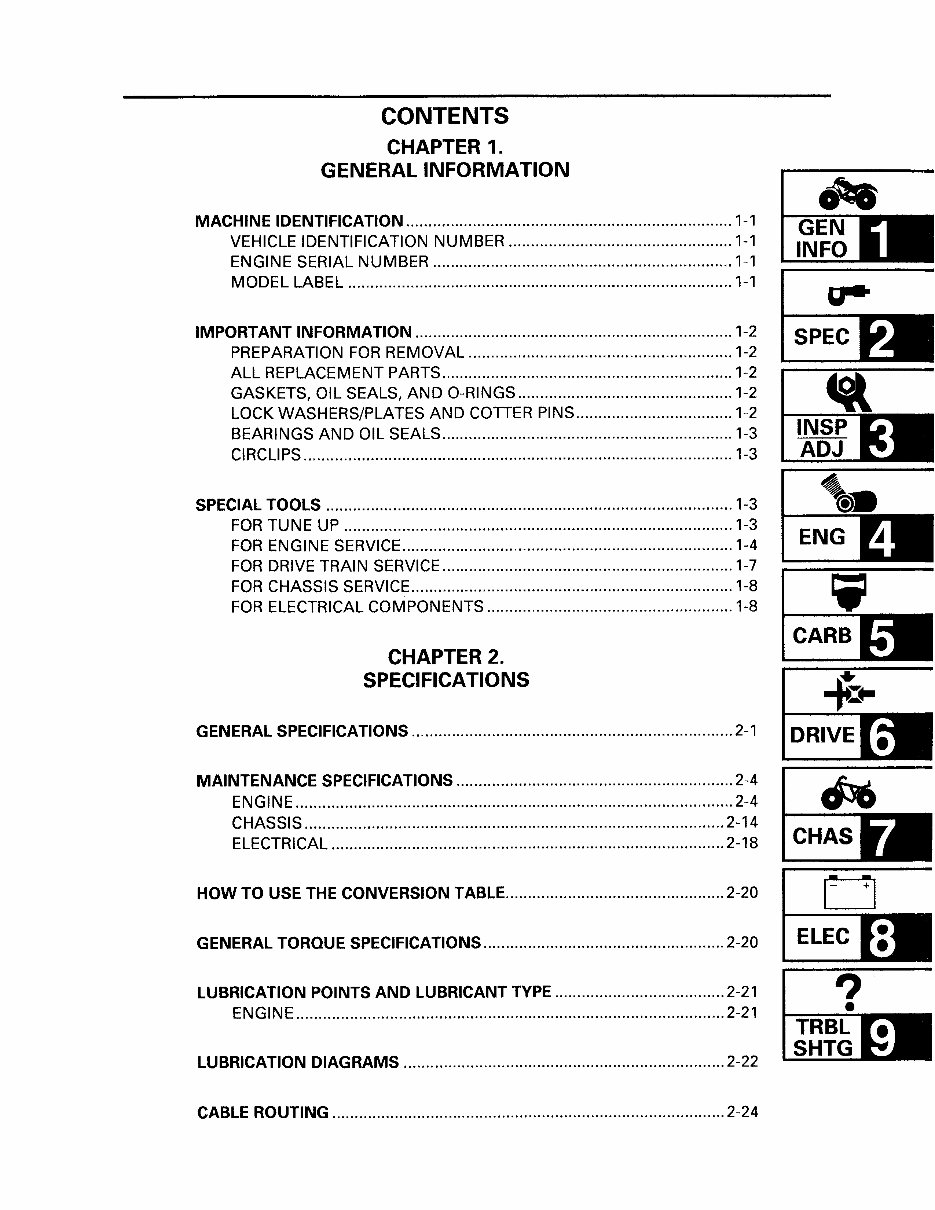 1997-1999 Yamaha Big Bear 350 4x4 ATV Service & Repair Manual preview img 8