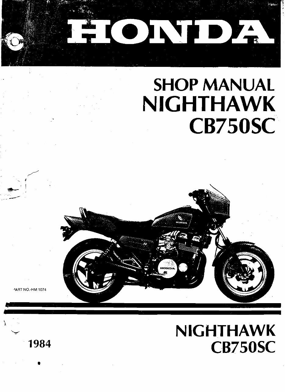 Honda Cb750 Motorcycle Service Repair Manual preview img 1