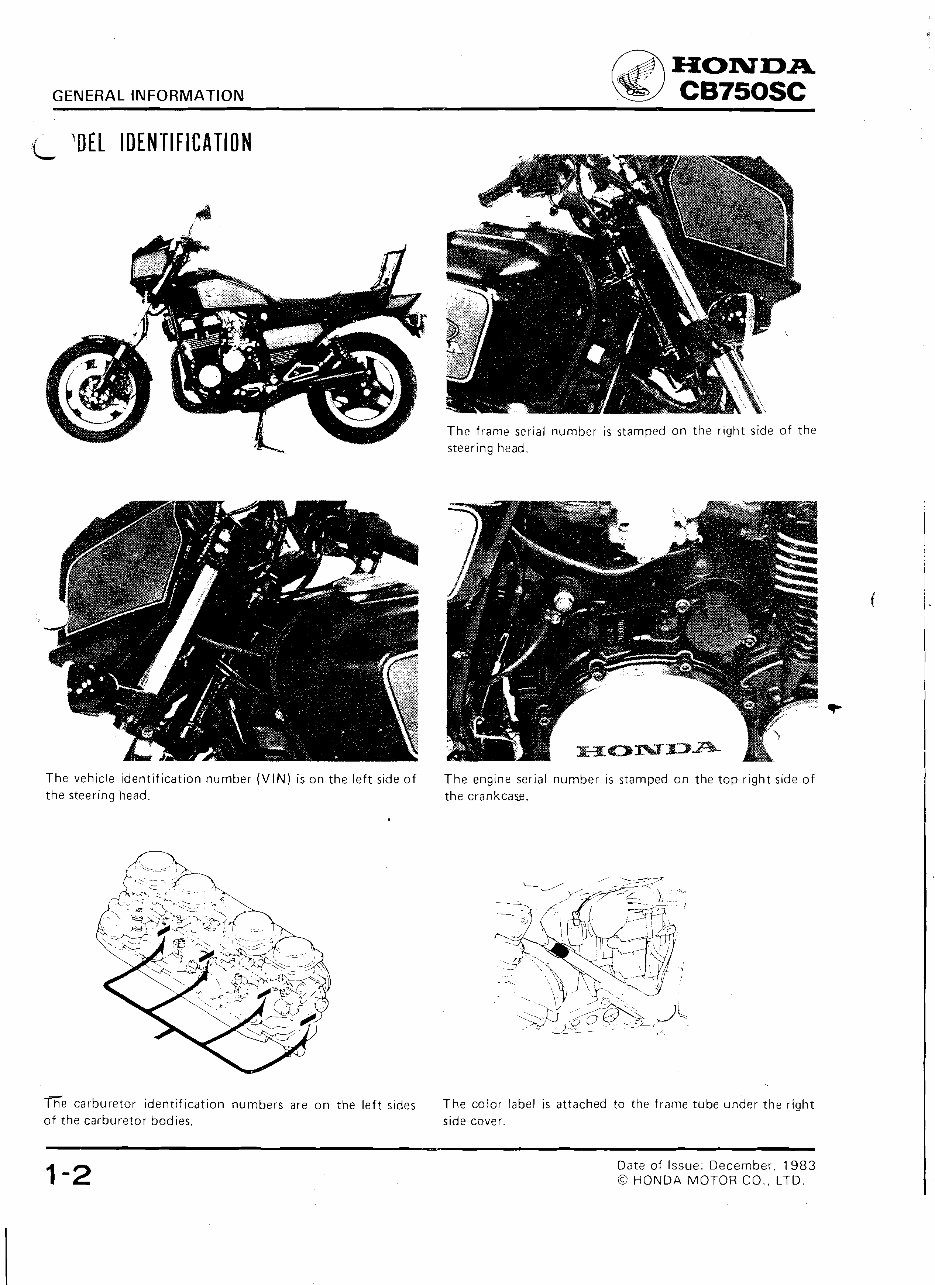 Honda Cb750 Motorcycle Service Repair Manual preview img 5
