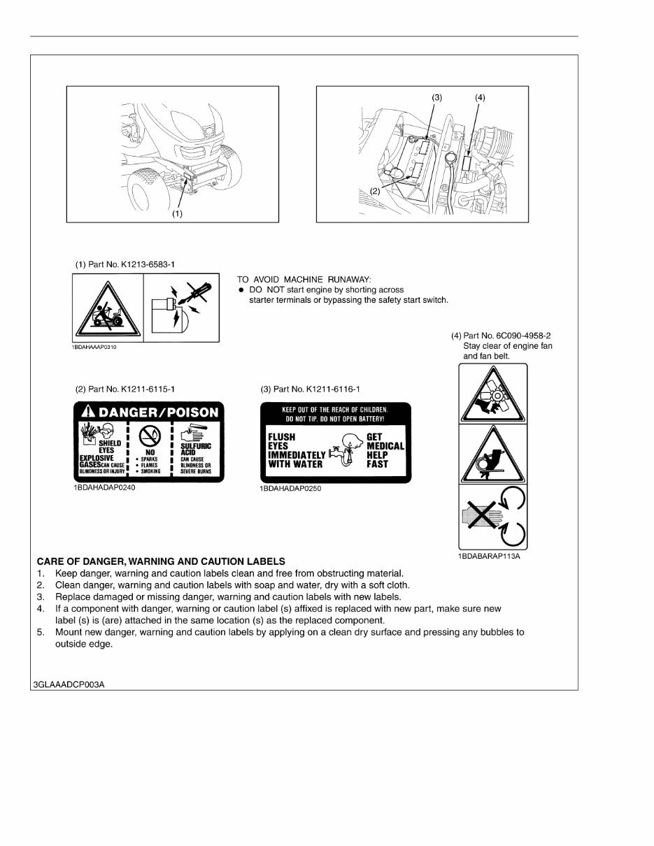 Kubota Ride-on Mower GR1600EC2 Workshop Manual preview img 8