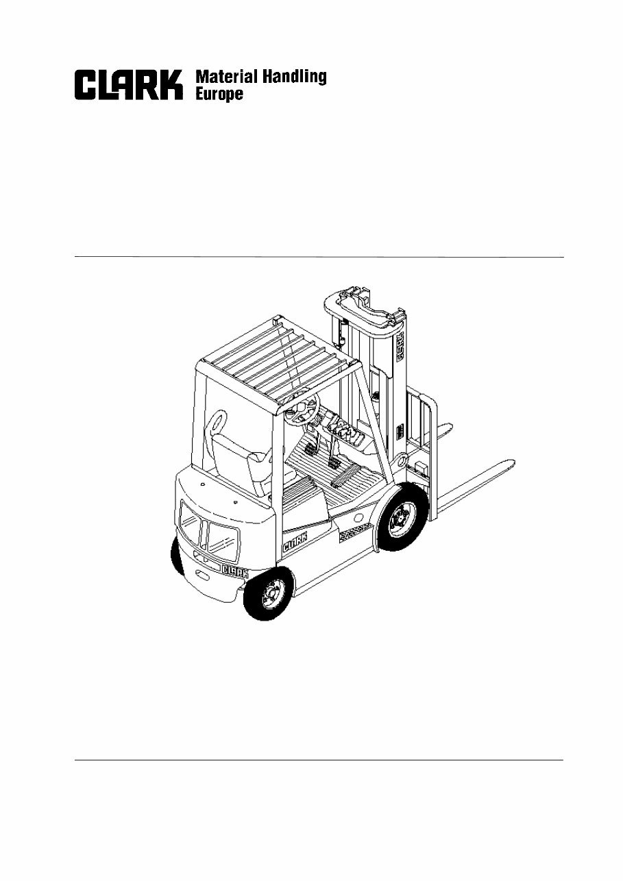 Clark CGP 16-20, CDP 16-20 Forklift Truck Complete Workshop Service Repair Manual preview img 1