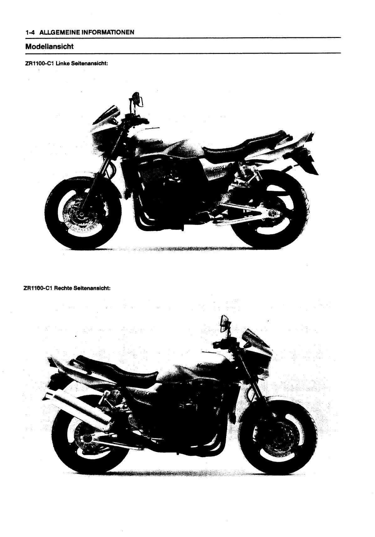 1992-1997 Kawasaki Zephyr 1100 (ZRX1100/ZR1100C) OEM Service & Repair Manual (in German) preview img 10