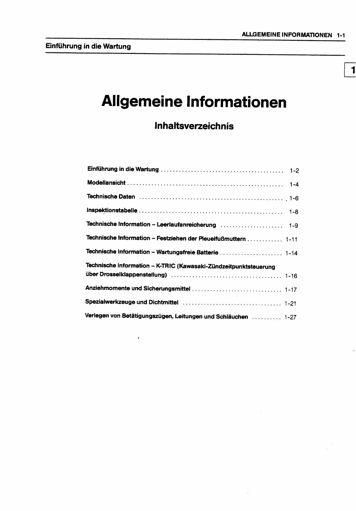 1992-1997 Kawasaki Zephyr 1100 (ZRX1100/ZR1100C) OEM Service & Repair Manual (in German) preview img 7