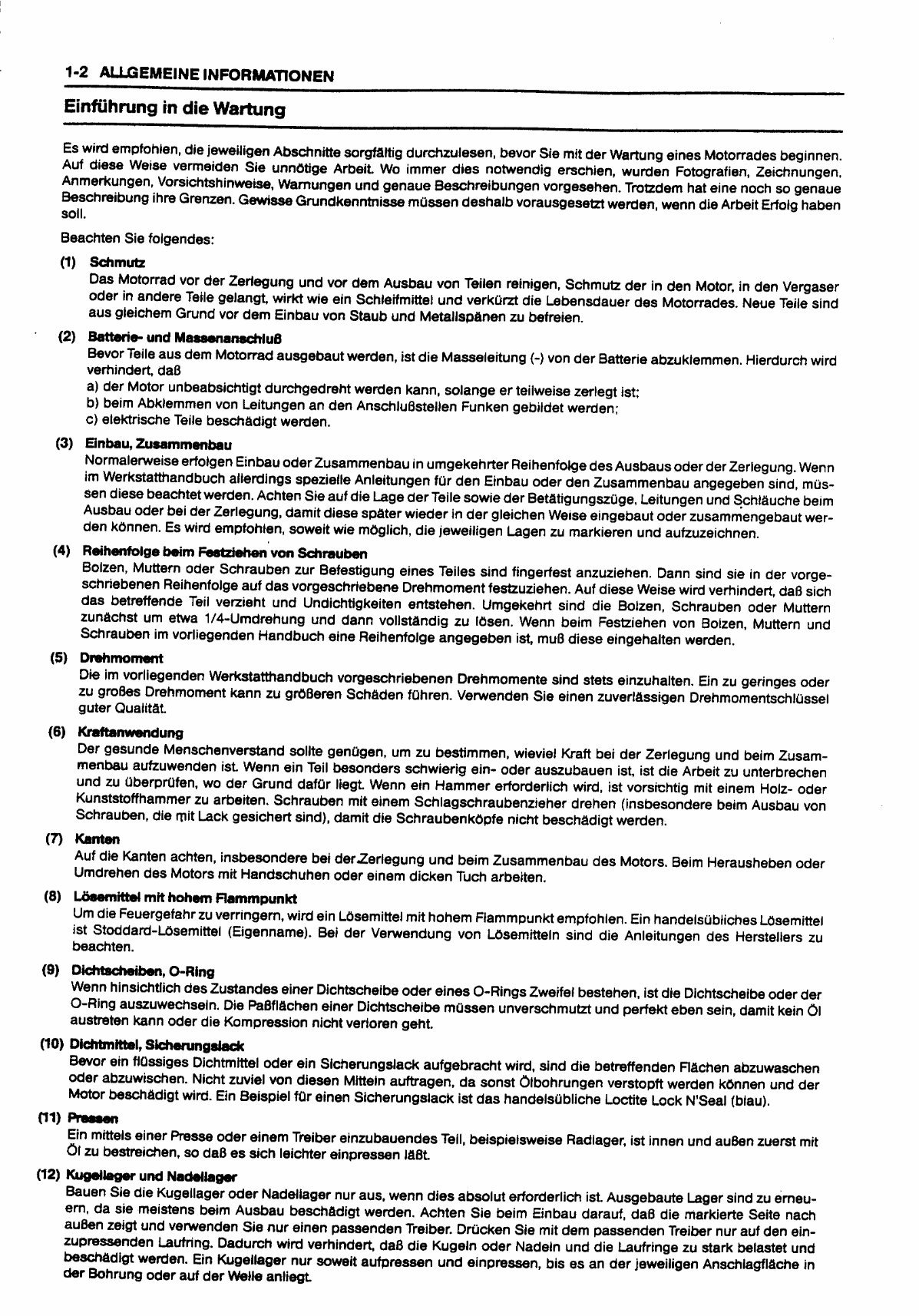 1992-1997 Kawasaki Zephyr 1100 (ZRX1100/ZR1100C) OEM Service & Repair Manual (in German) preview img 8