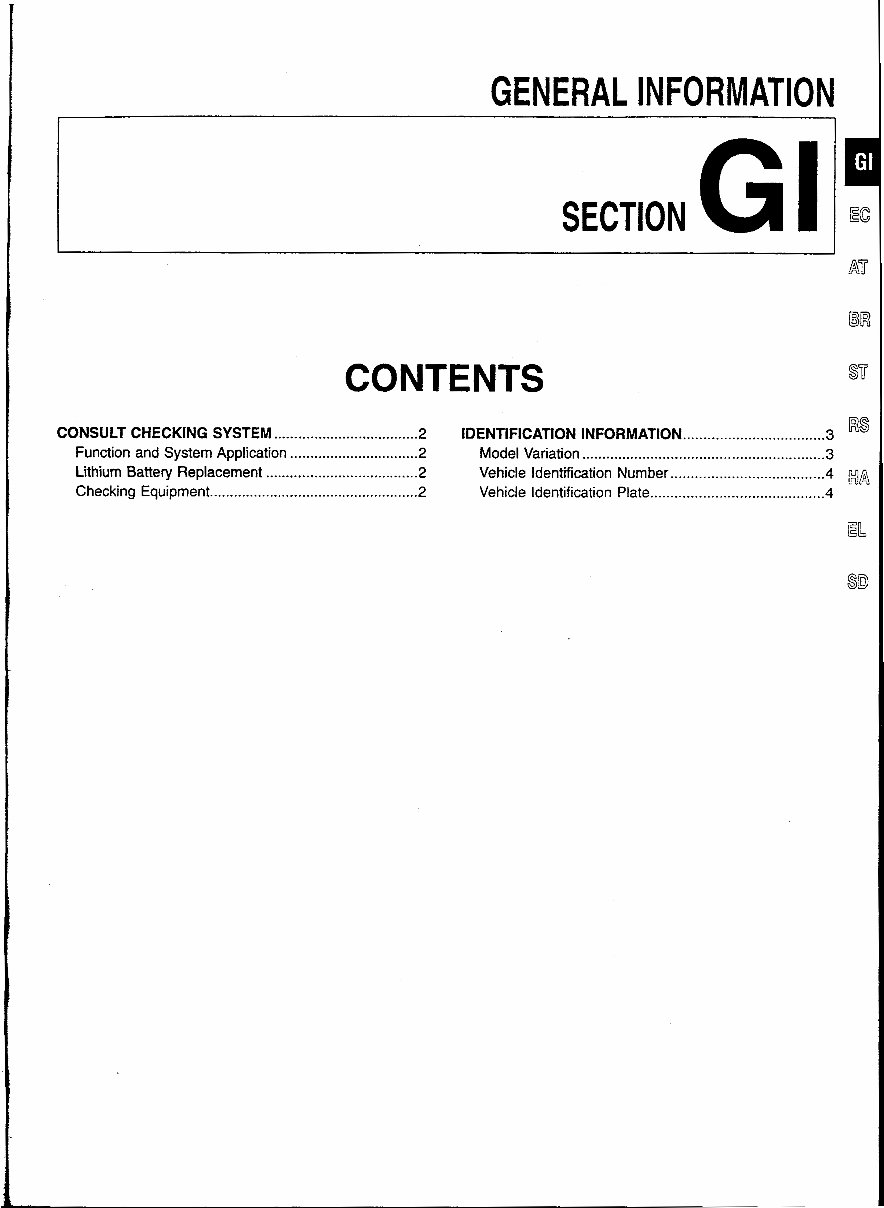 Nissan Skyline R34 Workshop Manual preview img 4