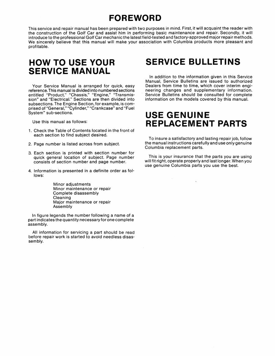 1963-1980 Harley Davidson Models D DC DF D4 Gas Golf Cart Service & Repair Manual preview img 5