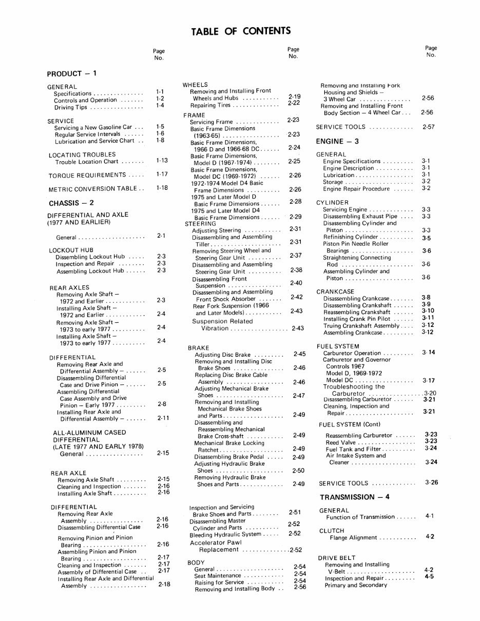 1963-1980 Harley Davidson Models D DC DF D4 Gas Golf Cart Service & Repair Manual preview img 7