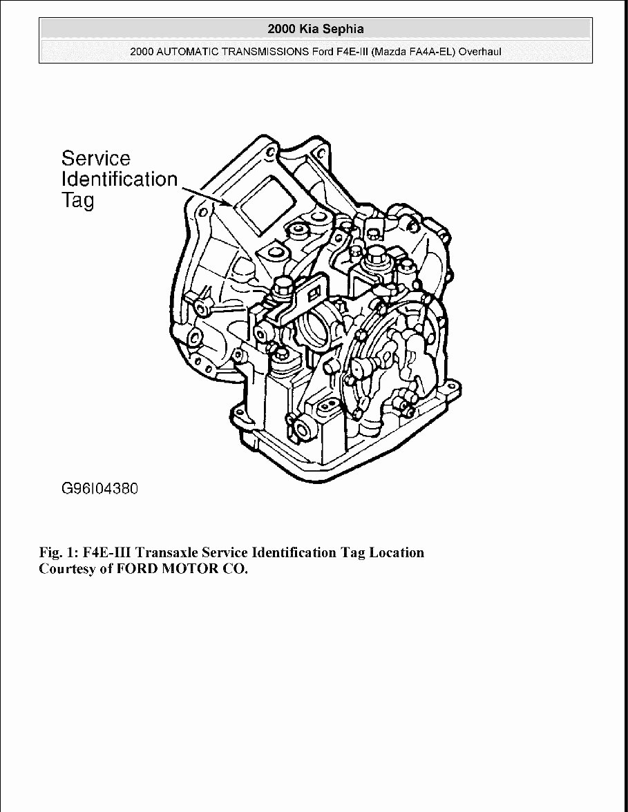 KIA SEPHIA Service Repair Manual 1998-2001 preview img 2