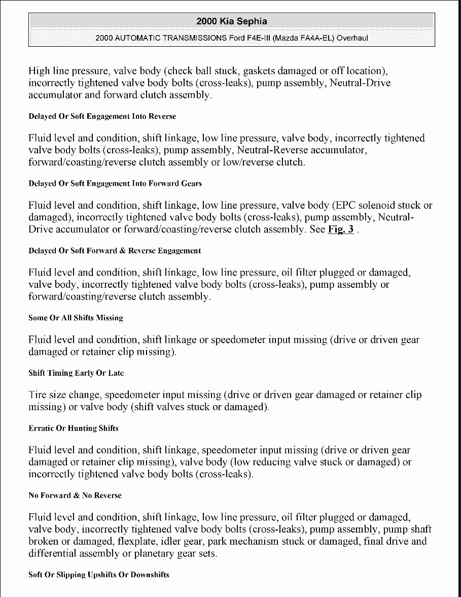 KIA SEPHIA Service Repair Manual 1998-2001 preview img 6