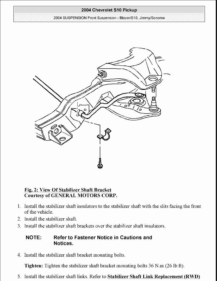 1988-2004 Chevrolet S10 Service & Repair Manual preview img 4