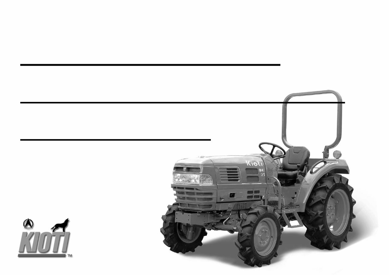 Kioti Daedong DK35 DK40 DK450L Tractor Service Parts Catalogue Manual INSTANT preview img 1
