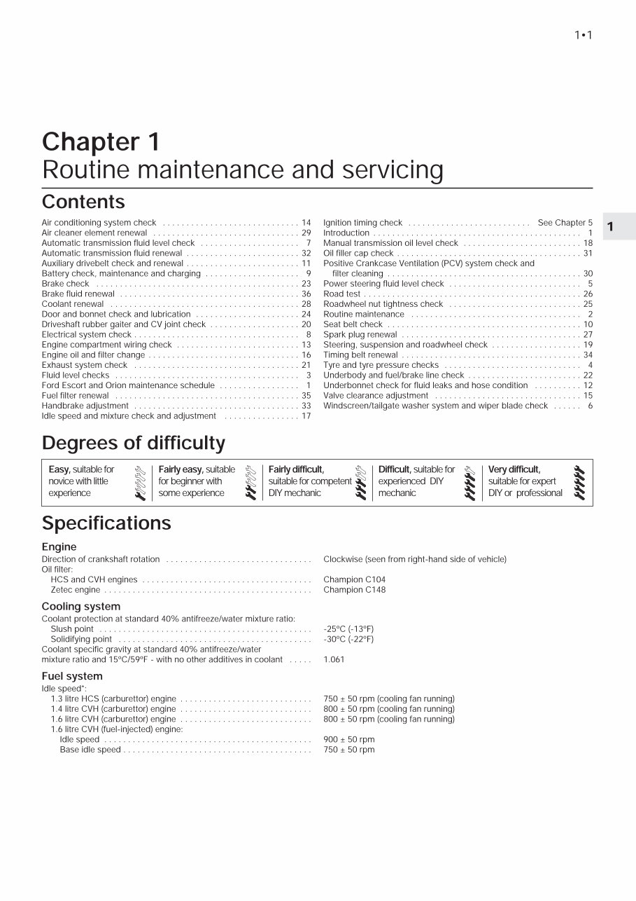 1992 Ford Escort Service & Repair Manual Software preview img 1