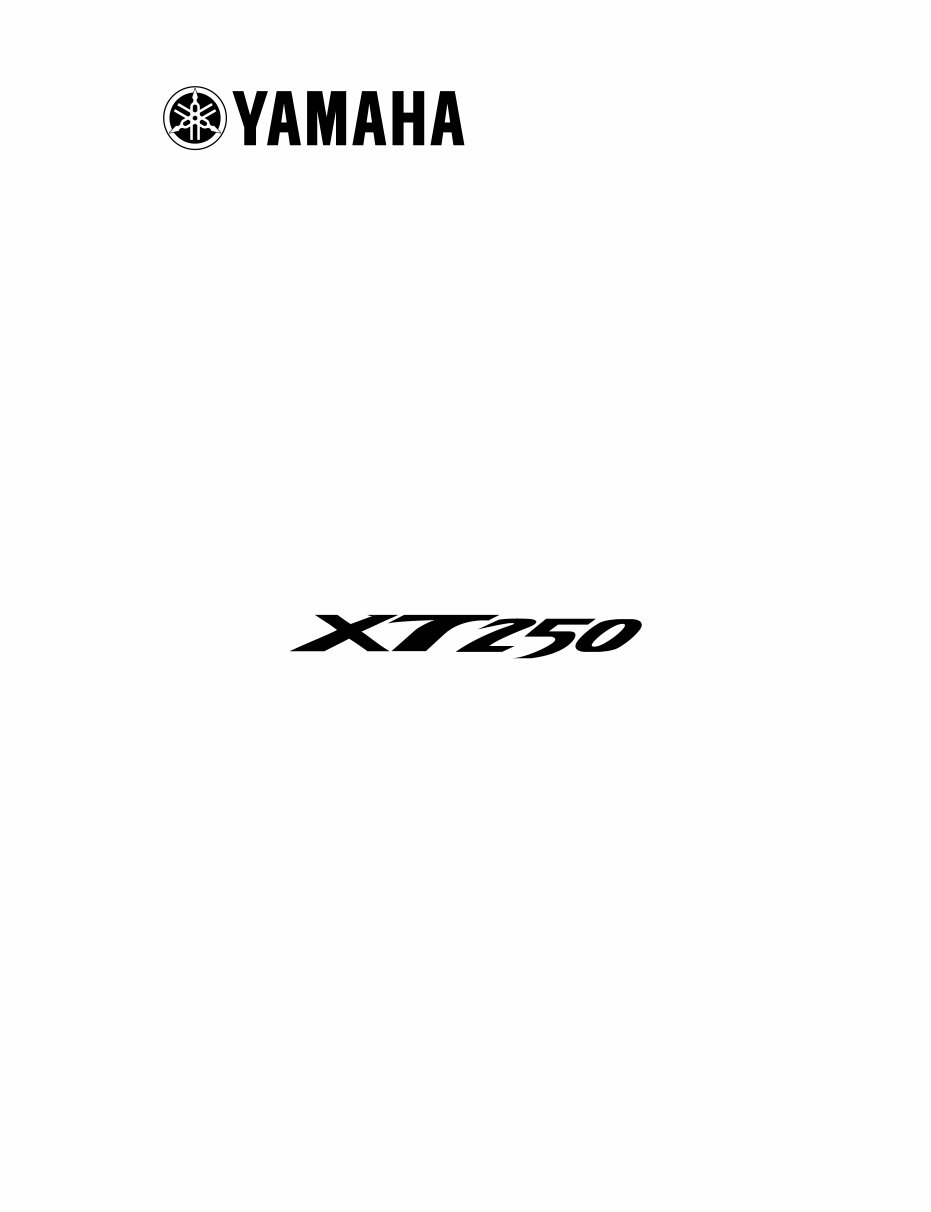 2008-2012 Yamaha XT250 Service Manual, Repair Manuals -and- Owner's Manual, Ultimate Set preview img 1