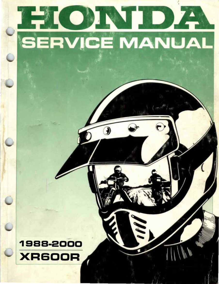 1988-2000 XR600R Service & Repair Manual preview img 1
